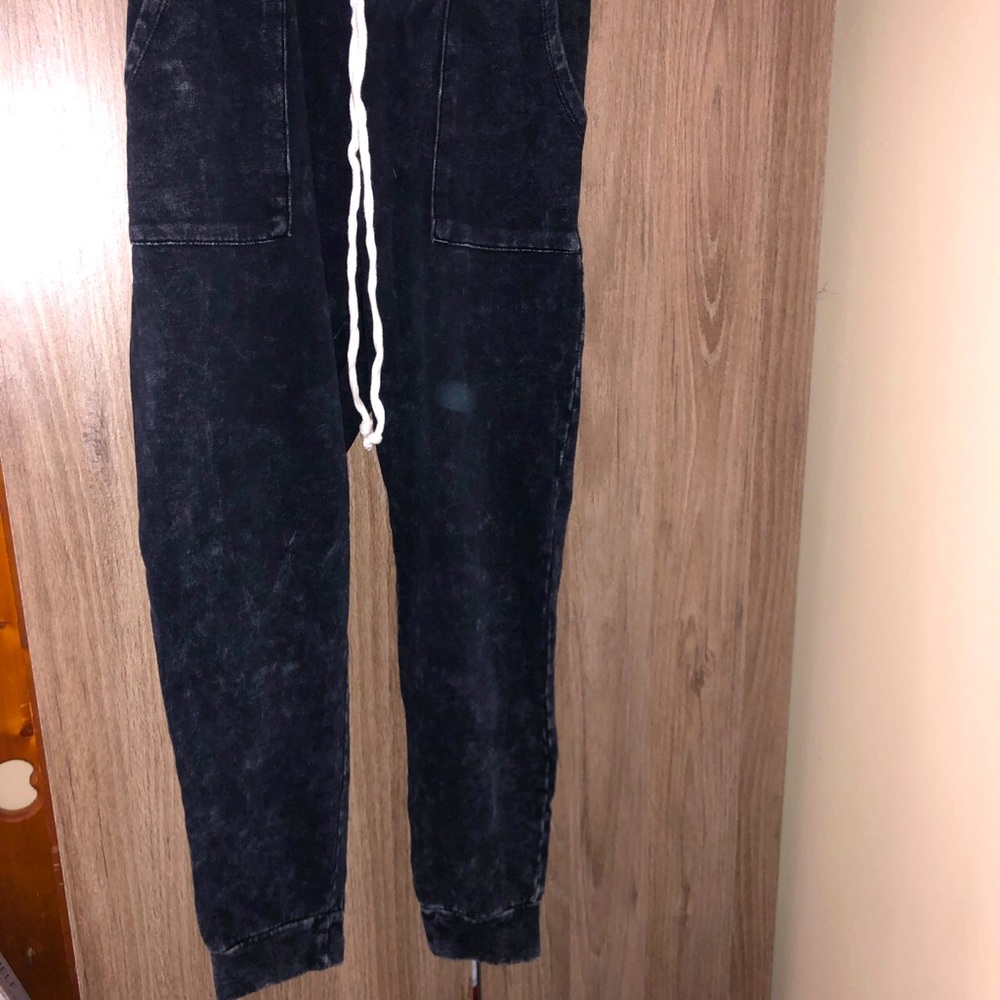Caution to the wind dark colored joggers